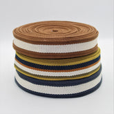5 Meters 30mm Thick Striped Webbing #RUB1965 - ACCESSOIRES LEDUC BV