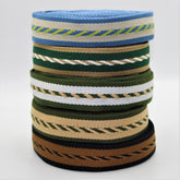 5 Meters 30mm Motive Striped Webbing #RUB1966 - ACCESSOIRES LEDUC BV