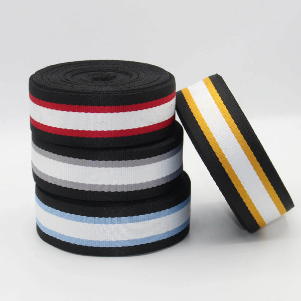 Striped Webbing 5 meters 38mm #RUB1972 - ACCESSOIRES LEDUC BV