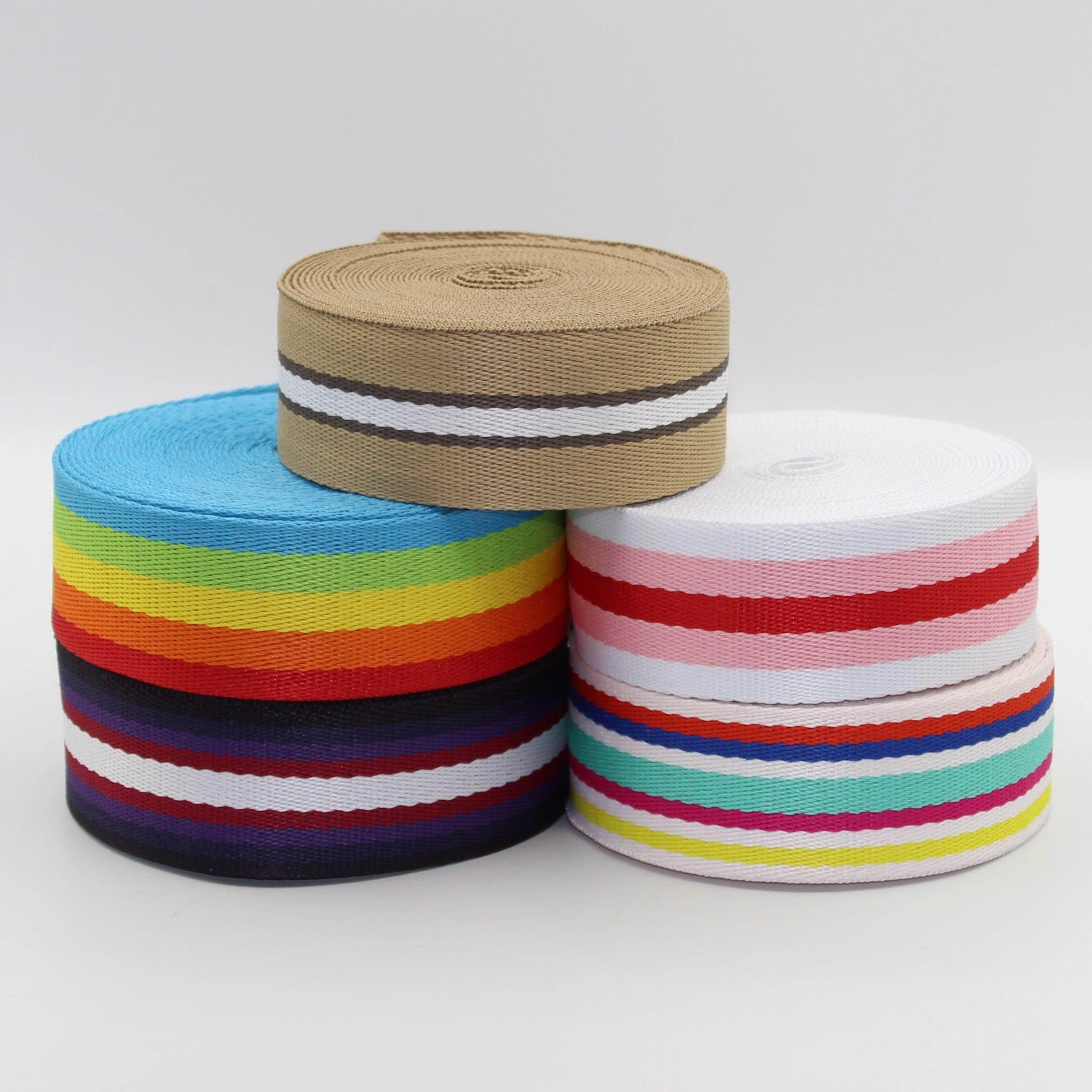 5 meters 4cm Colourful Polyester Webbing #RUB1981 - ACCESSOIRES LEDUC BV