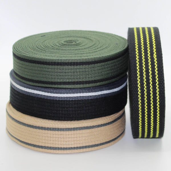 5 meters 40mm Striped Webbing #RUB1982 - ACCESSOIRES LEDUC BV