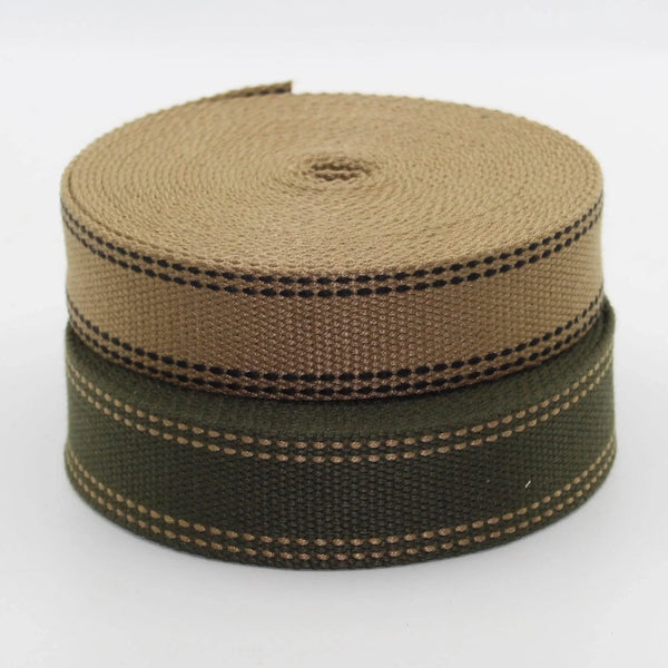 5 meters 30mm Stitch Striped Webbing #RUB1991 - ACCESSOIRES LEDUC BV