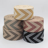 5 meters Webbing with Geometric Arrows 50mm #RUB1999 - ACCESSOIRES LEDUC BV