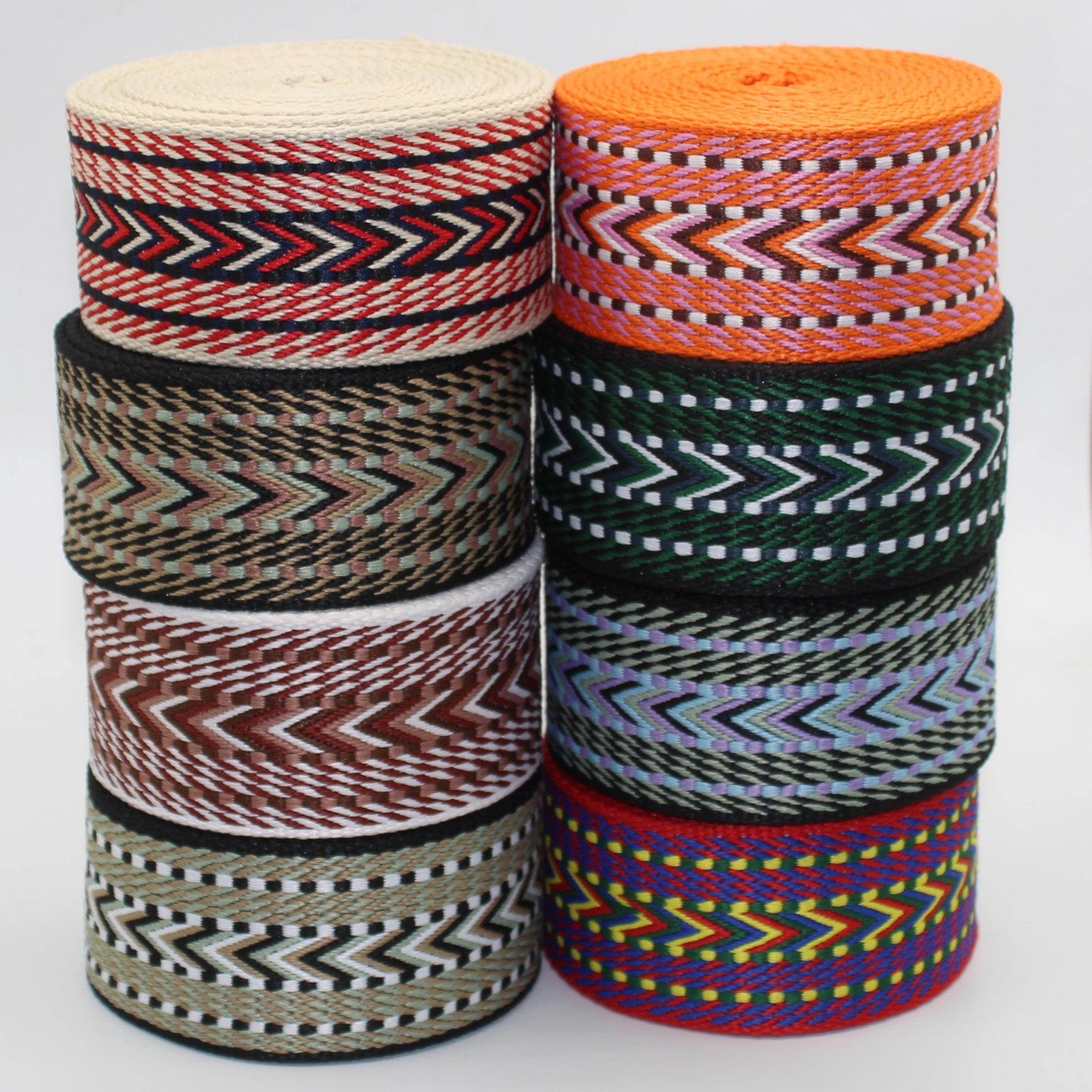 5 meters Colored Webbing with Arrows 50mm #RUB3517 - ACCESSOIRES LEDUC BV