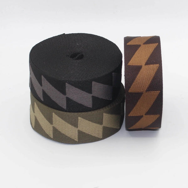 Parallelepiped Motives Webbing 40mm #RUB3529 - ACCESSOIRES LEDUC BV