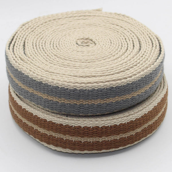 Soft Thick Striped Webbing 32mm #RUB3531 - ACCESSOIRES LEDUC BV