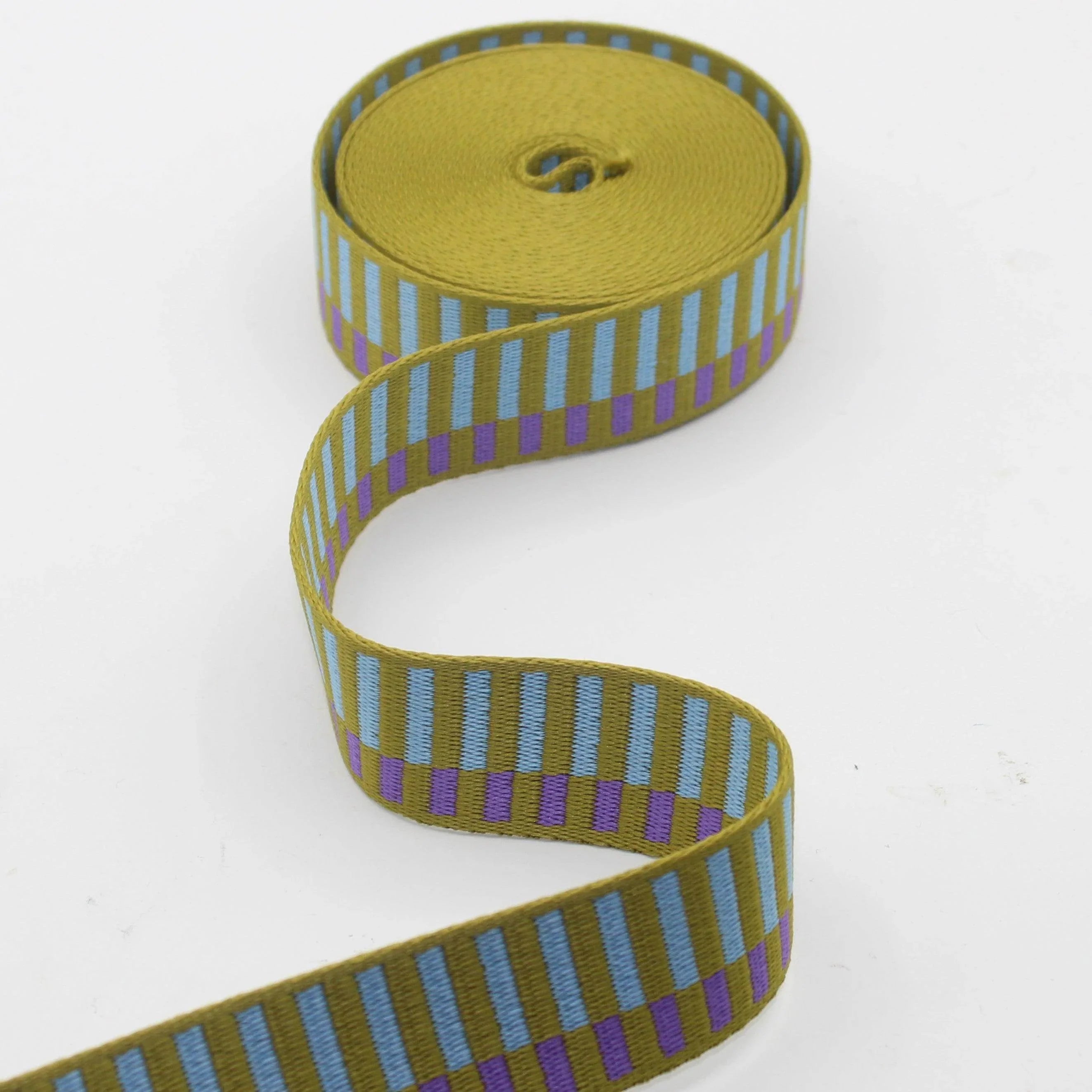 Geometric Asymmetric Webbing 40mm #RUB3537 - ACCESSOIRES LEDUC BV