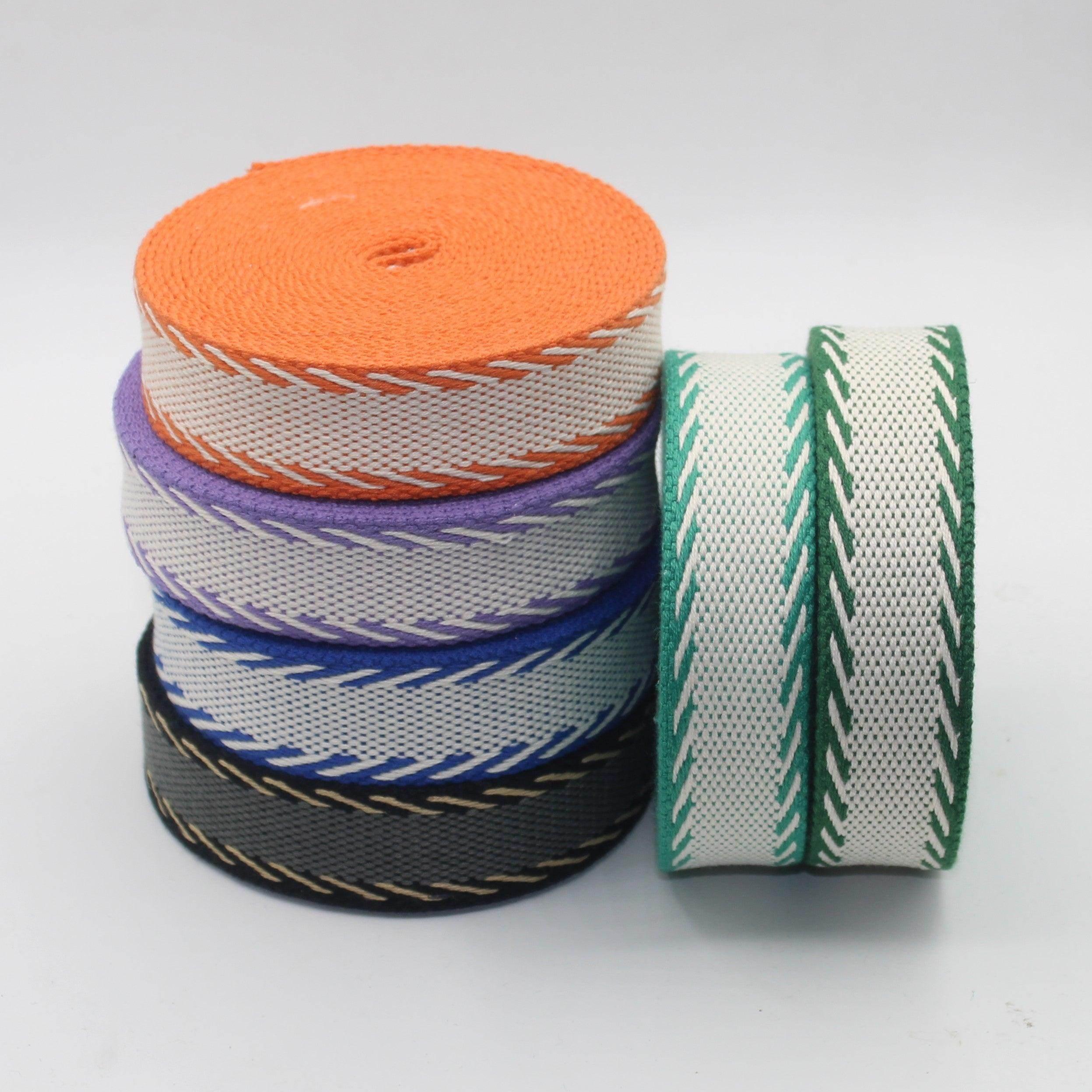 Diagonals Bicolor Webbing 30mm #RUB3541 - ACCESSOIRES LEDUC BV