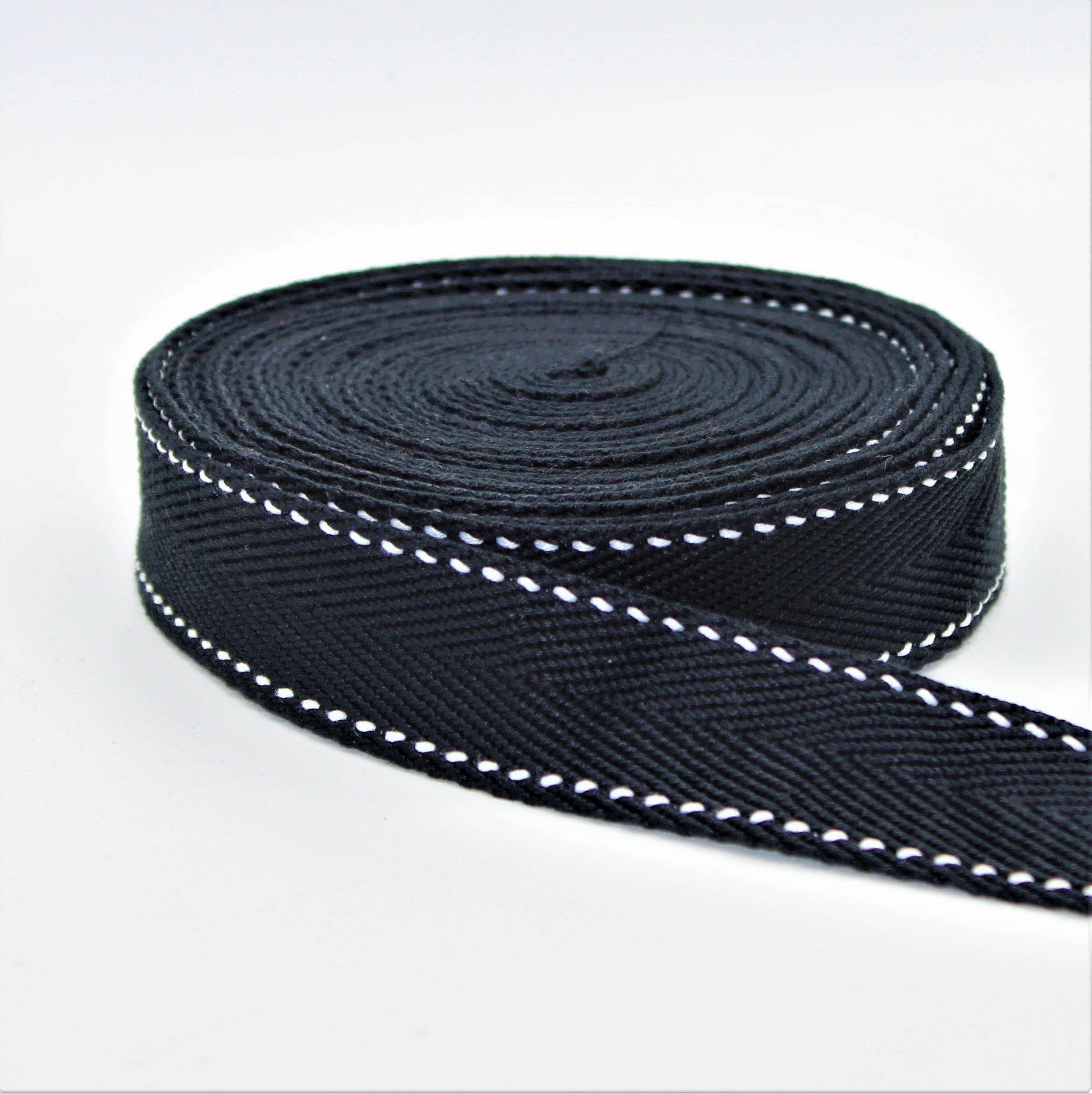 5 Meters 30mm Saddle Stitch Webbing #RUB1967 - ACCESSOIRES LEDUC BV