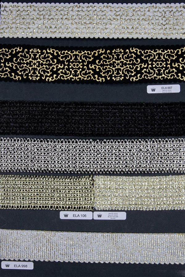 50MM Lurex Elastic ELA106 - 1 meter - ACCESSOIRES LEDUC BV