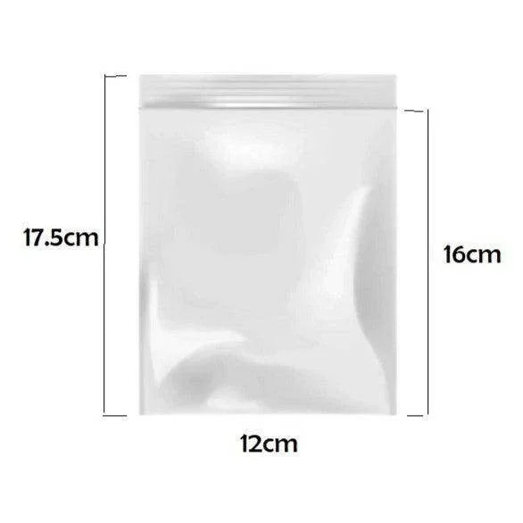 Ziplock Bags 12cm*16cm(+1.5cm) Resealable #HAB1x027 - ACCESSOIRES LEDUC BV