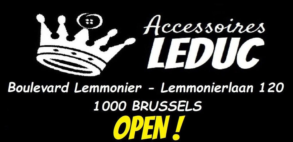 Il nostro negozio 120 Bd Lemonnier a Bruxelles rimane aperto! - ACCESSORI LEDUC