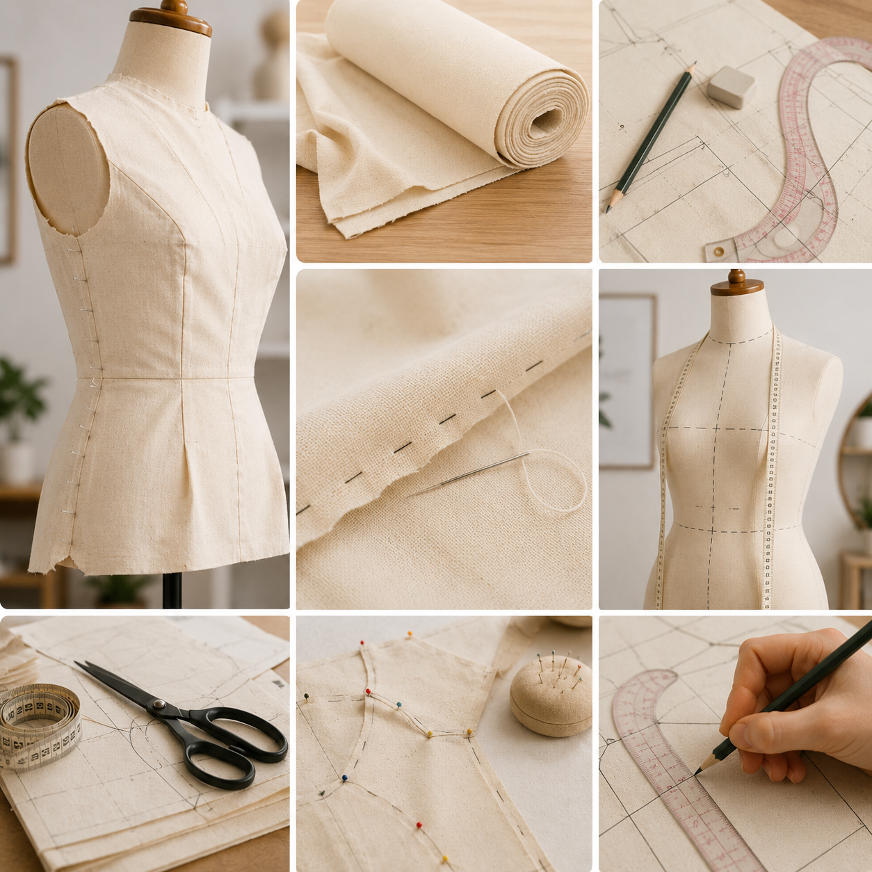 Icône rouleau de tissu simple, ligne noire, matériel couture, fournitures artisanat