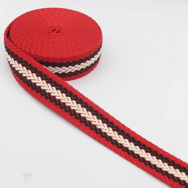 38mm Structured Multi Arrow Webbing 5/10/45mt #RUB3542 - ACCESSOIRES LEDUC BV