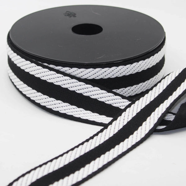 10 meters 38mm Striped Webbing #RUB3558 - ACCESSOIRES LEDUC BV