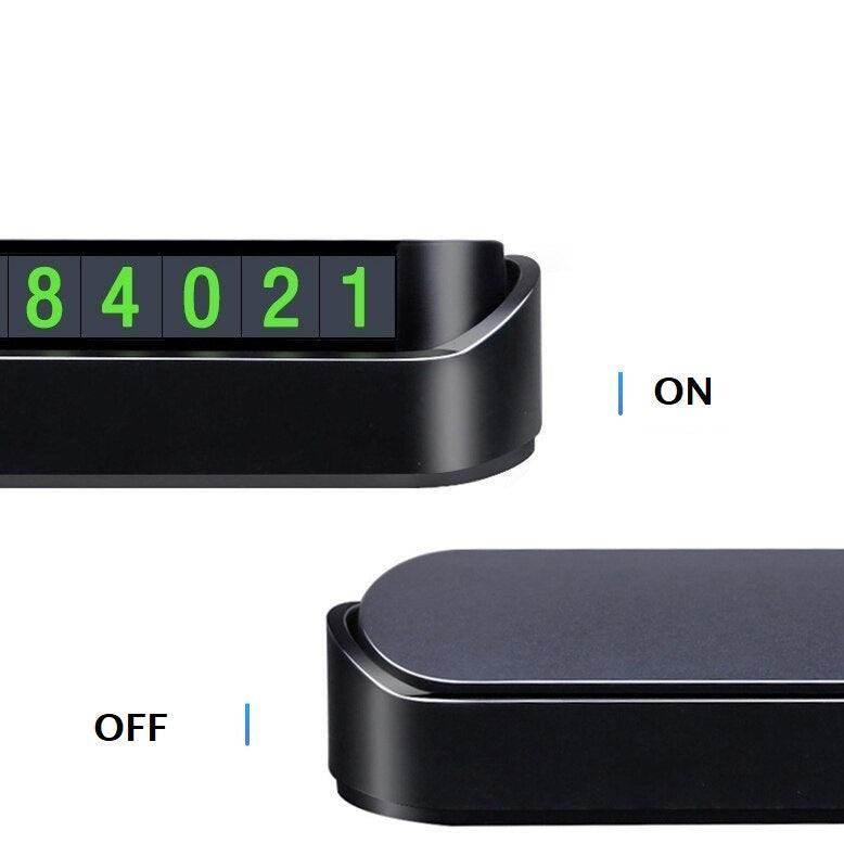 Car Phone Number Display - Magnetic / Phosphorescent - ACCESSOIRES LEDUC BV