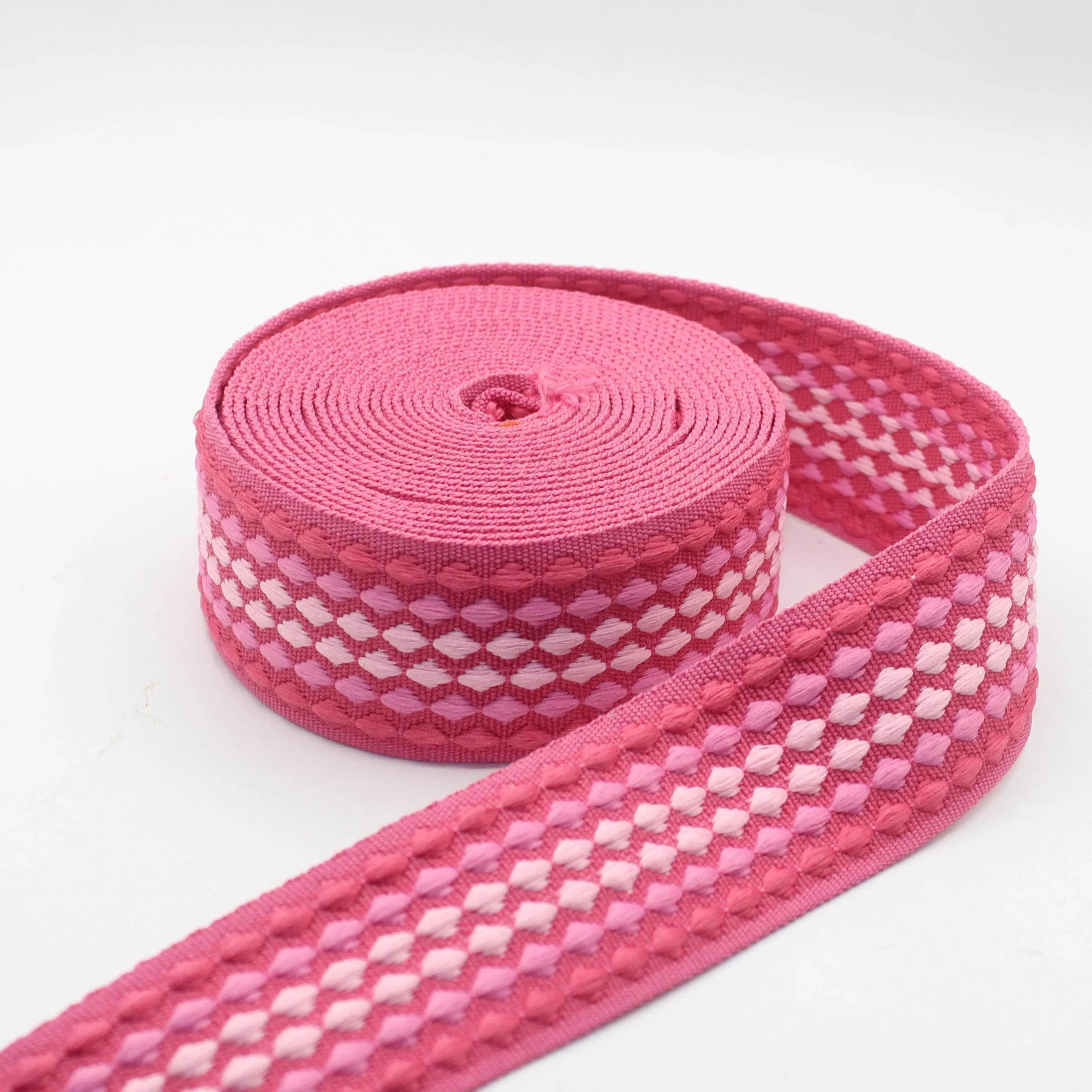 5 Meters Colourful Dots Pattern Fine Webbing 5cm #RUB3559 - ACCESSOIRES LEDUC BV