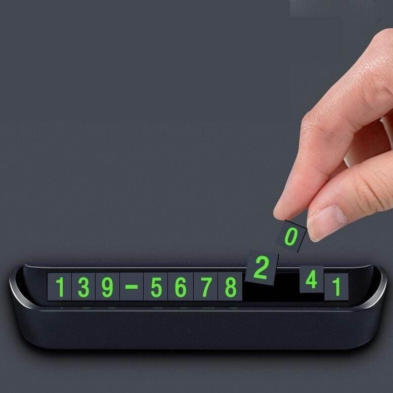 Car Phone Number Display - Magnetic / Phosphorescent - ACCESSOIRES LEDUC BV