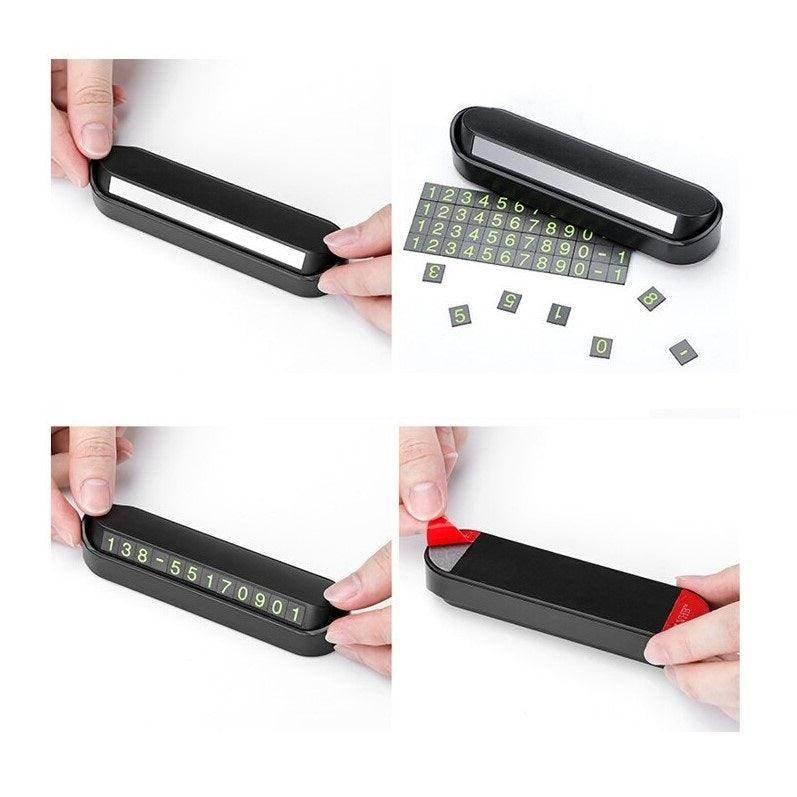 Car Phone Number Display - Magnetic / Phosphorescent - ACCESSOIRES LEDUC BV