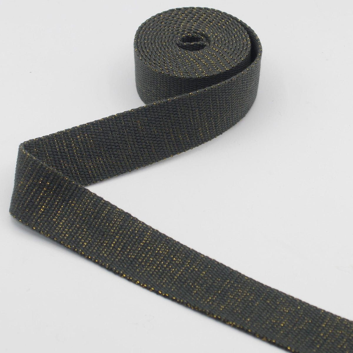 30mm Heavy Cotton Lurex Webbing #RUB3550 5/10/45mt - ACCESSOIRES LEDUC BV