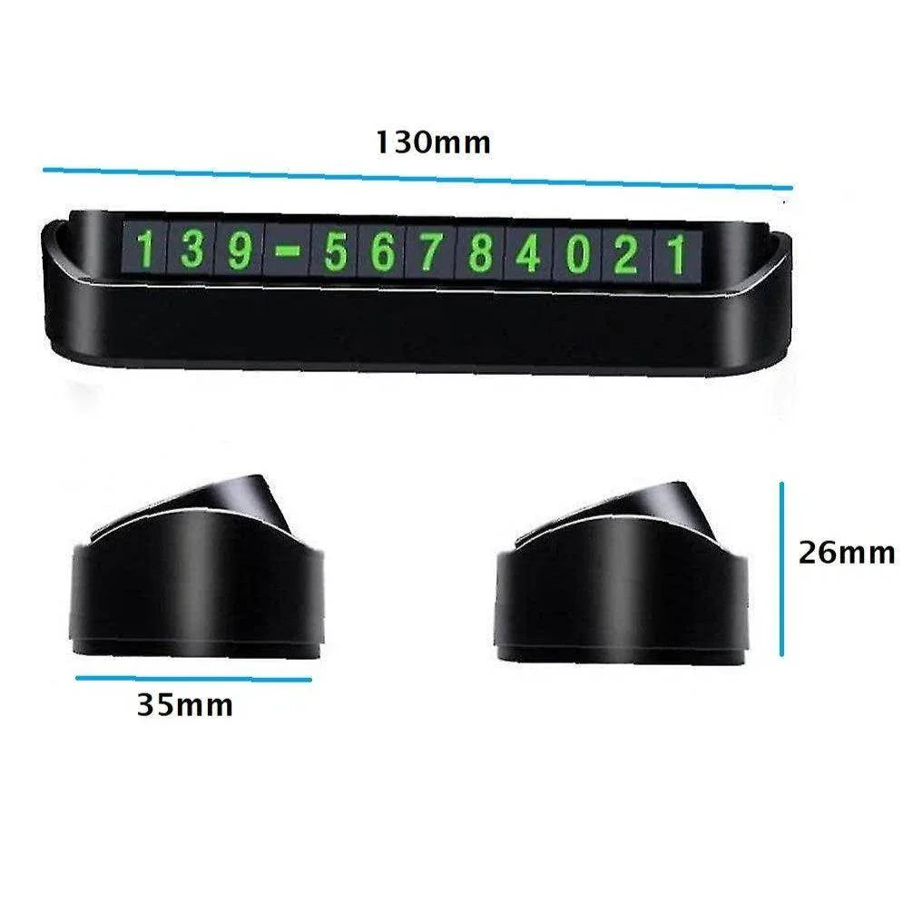 Car Phone Number Display - Magnetic / Phosphorescent - ACCESSOIRES LEDUC BV