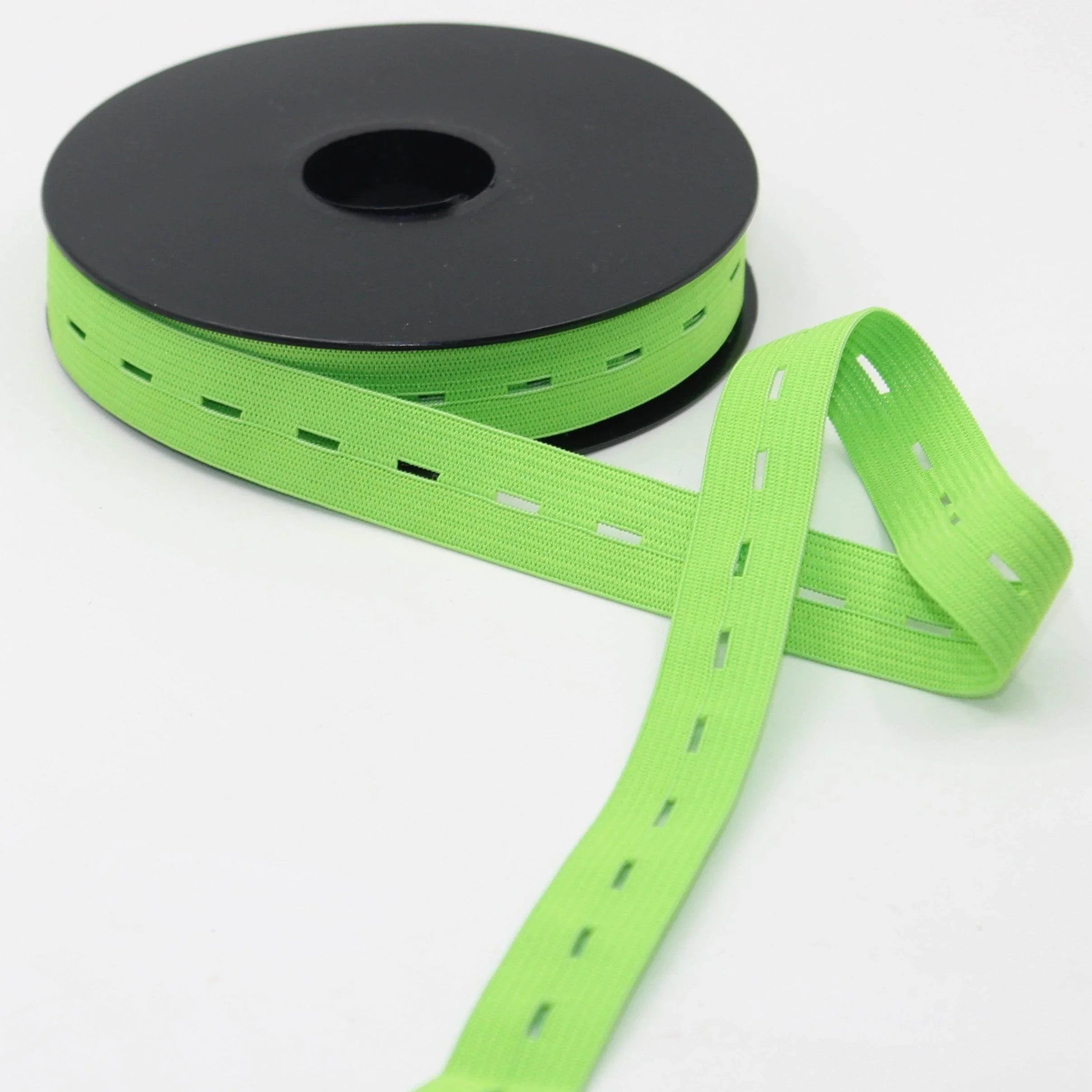 10 meters Coloured Buttonhole Elastic 20mm #ELA3611 - ACCESSOIRES LEDUC BV