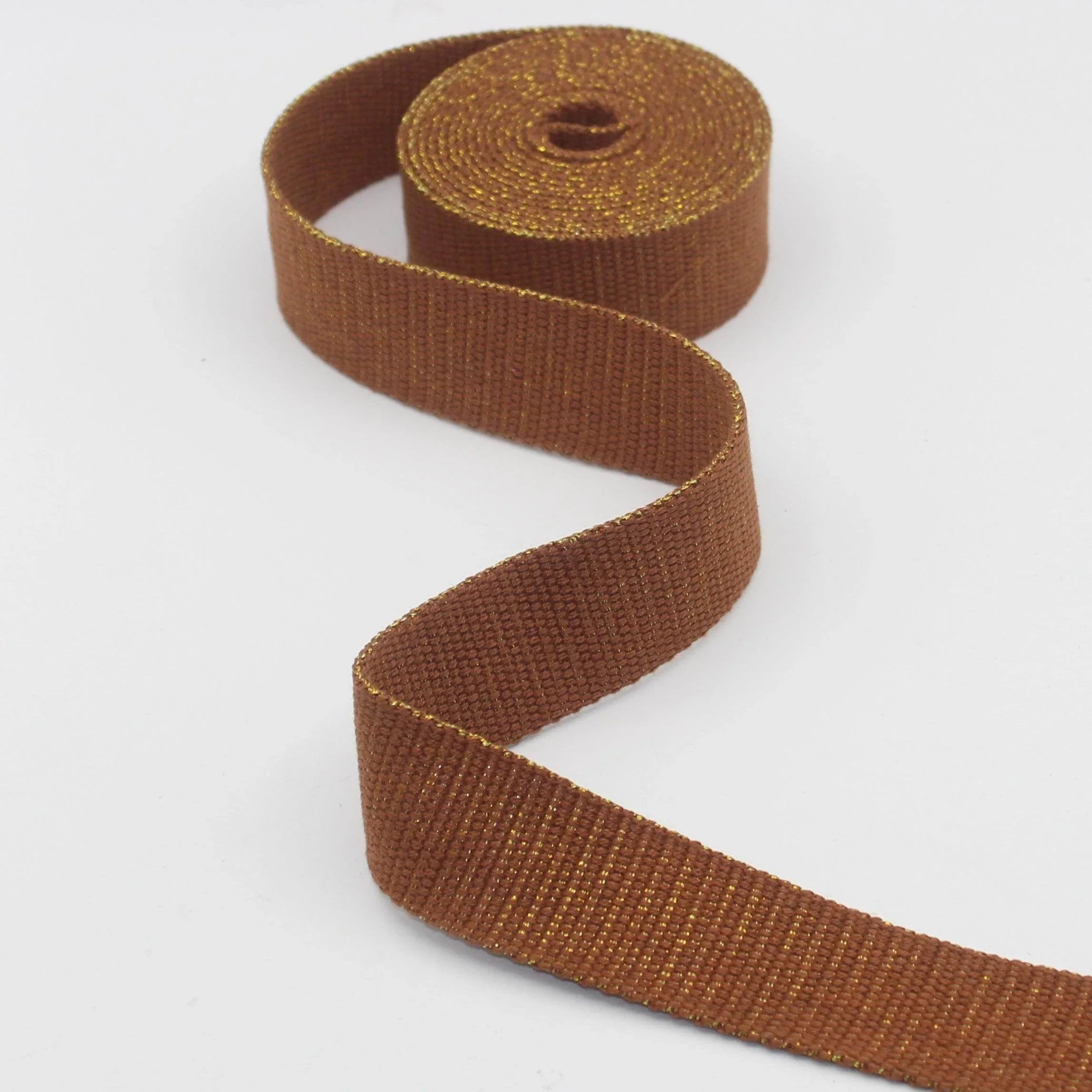 30mm Heavy Cotton Lurex Webbing #RUB3550 5/10/45mt - ACCESSOIRES LEDUC BV