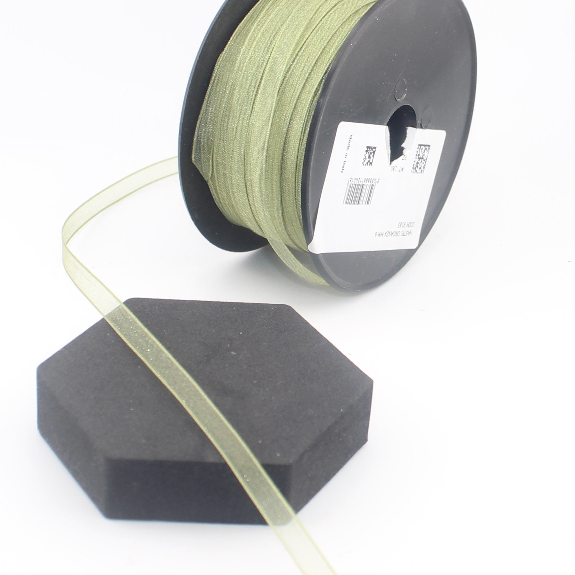 10 meters Organza Ribbon Made in Italy available in different sizes and colours 100% Polyamide