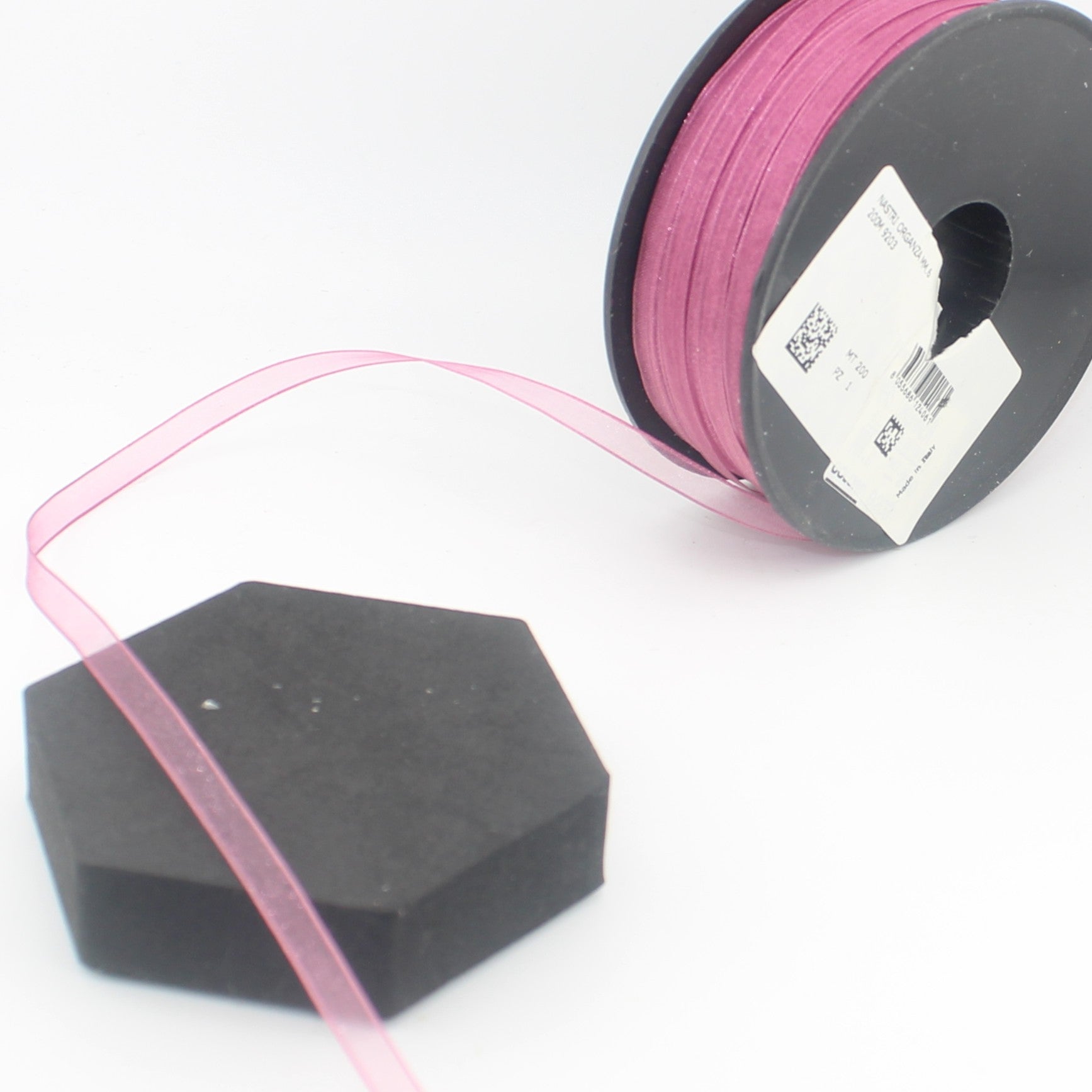 10 meters Organza Ribbon Made in Italy available in different sizes and colours 100% Polyamide