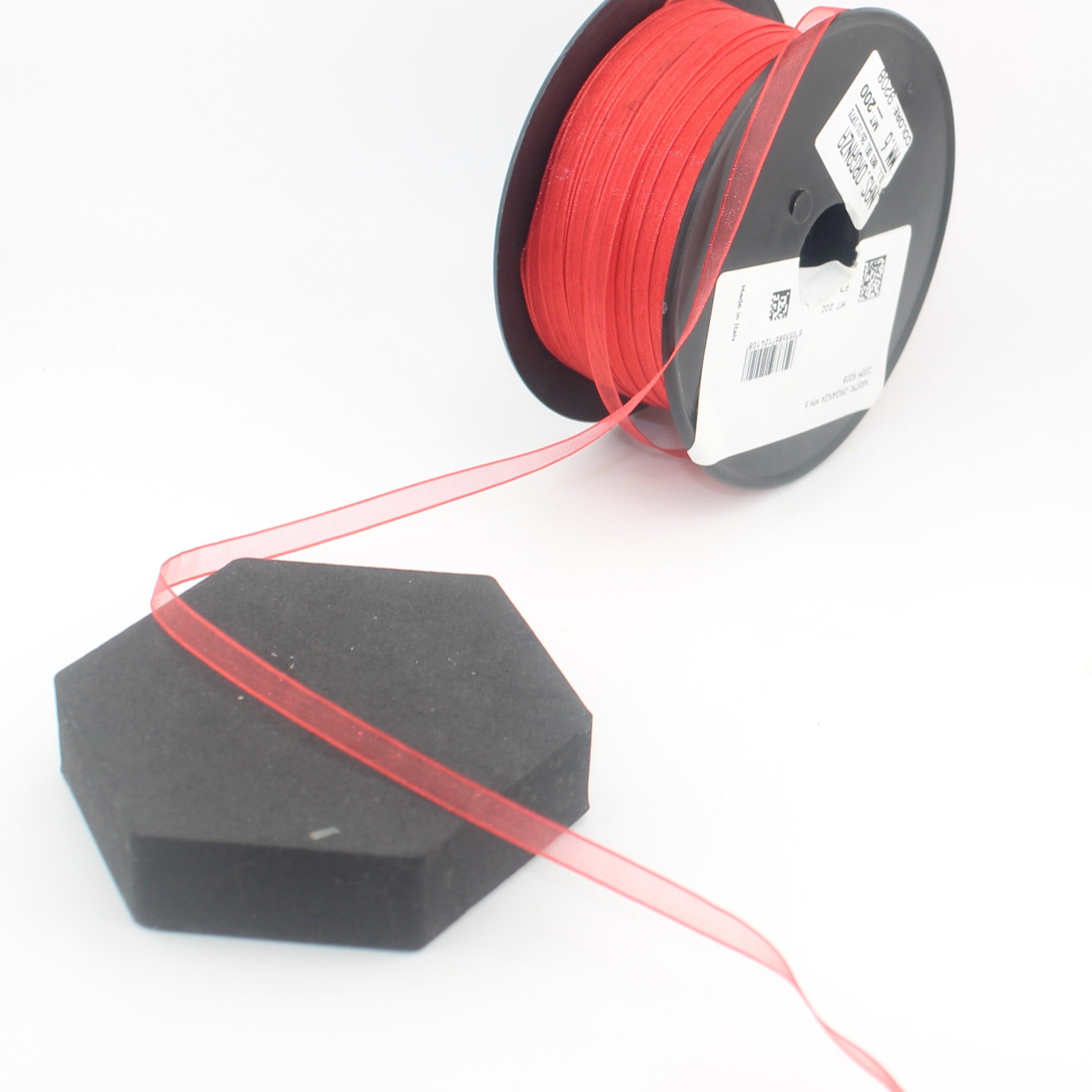 10 meters Organza Ribbon Made in Italy available in different sizes and colours 100% Polyamide