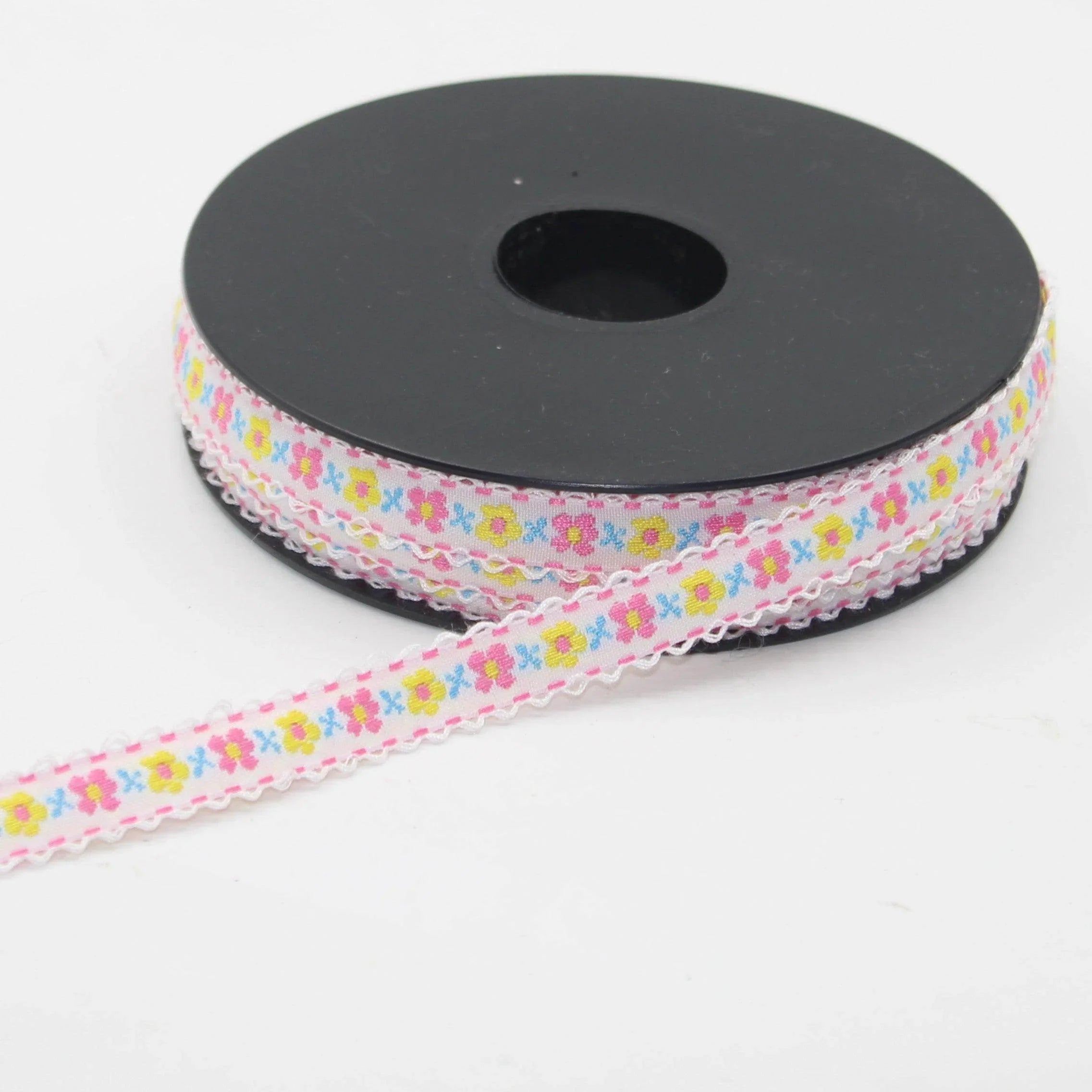 10 meters 12mm Floral Jacquard Braid #JAC4692 - ACCESSOIRES LEDUC BV