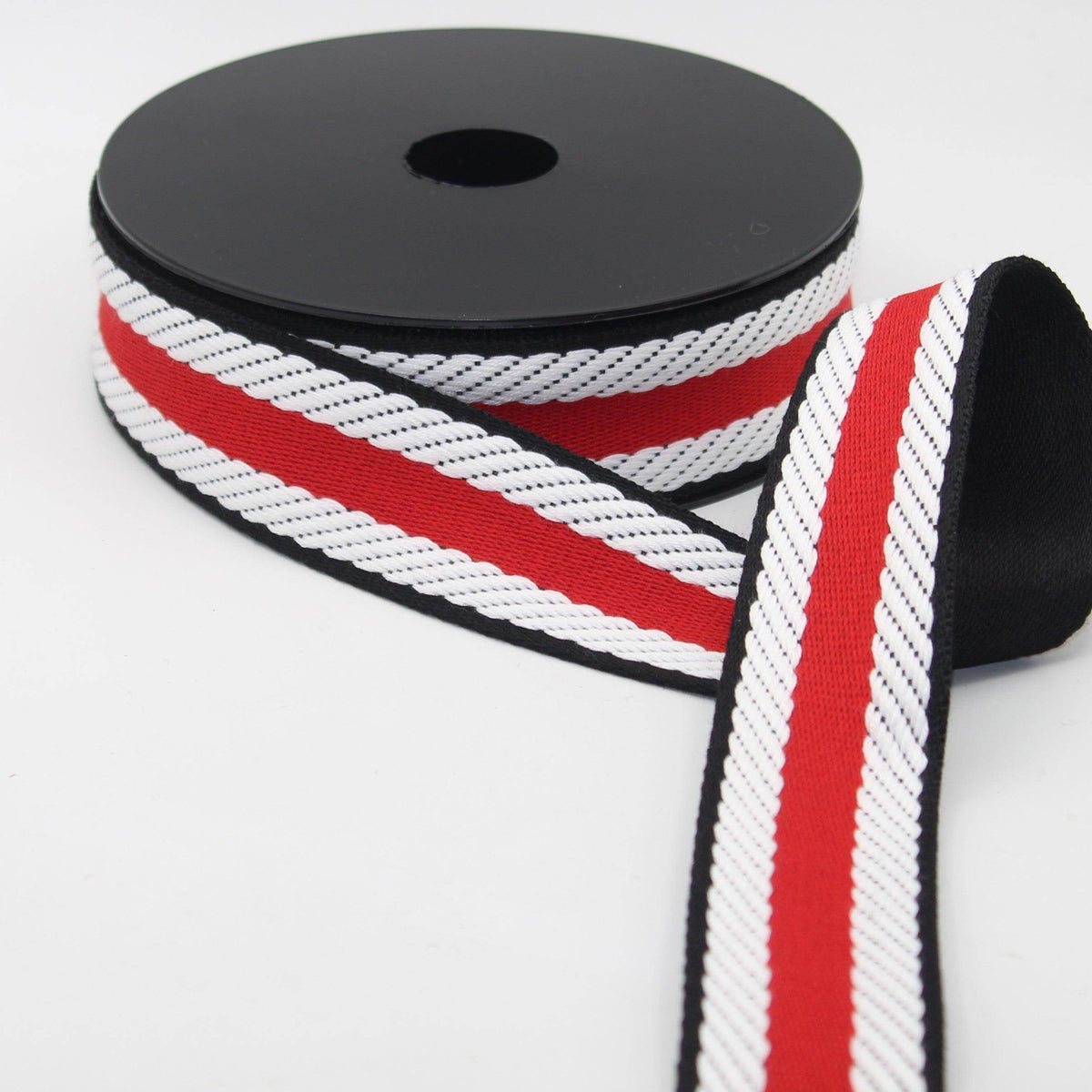 10 meters 38mm Striped Webbing #RUB3558 - ACCESSOIRES LEDUC BV