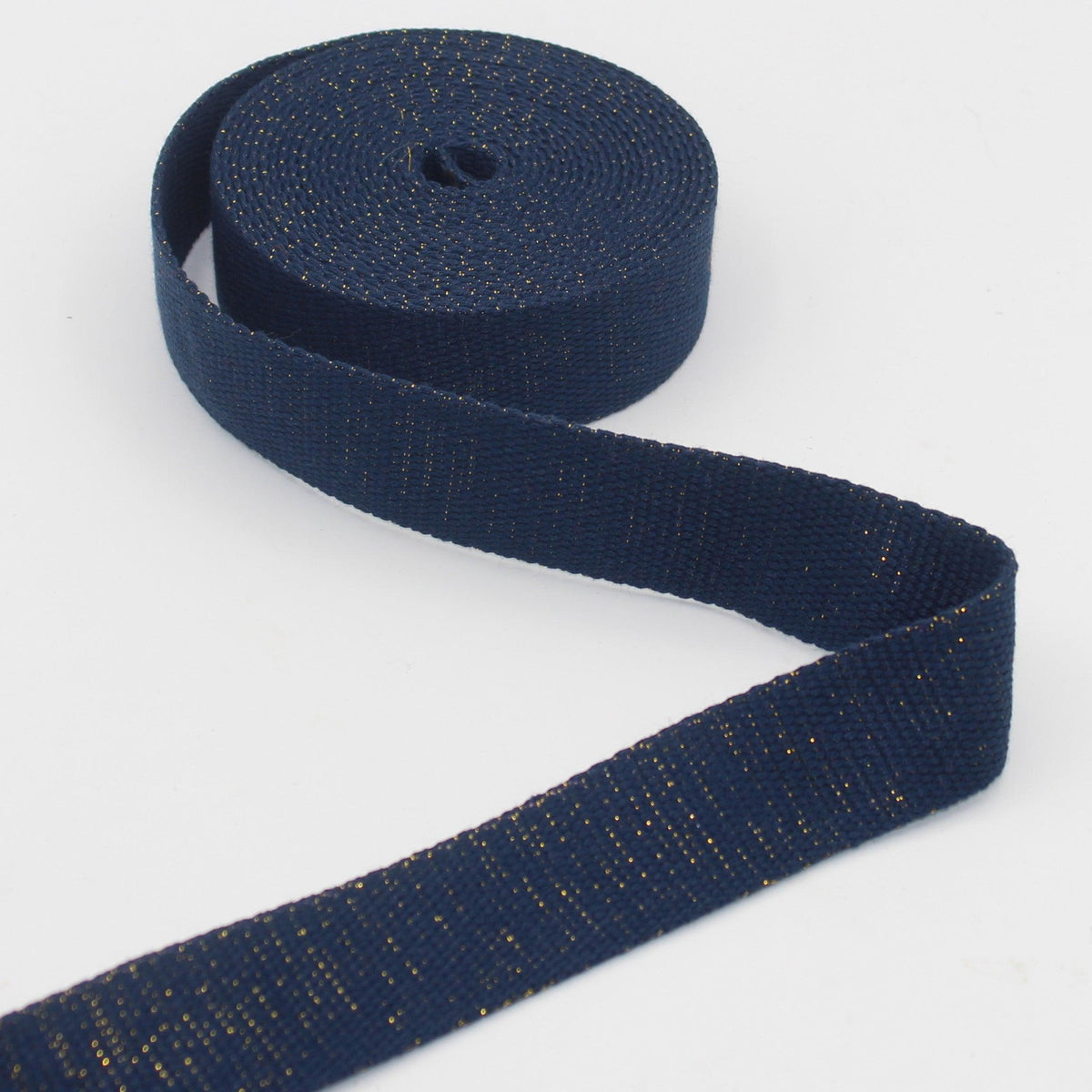 30mm Heavy Cotton Lurex Webbing #RUB3550 5/10/45mt - ACCESSOIRES LEDUC BV