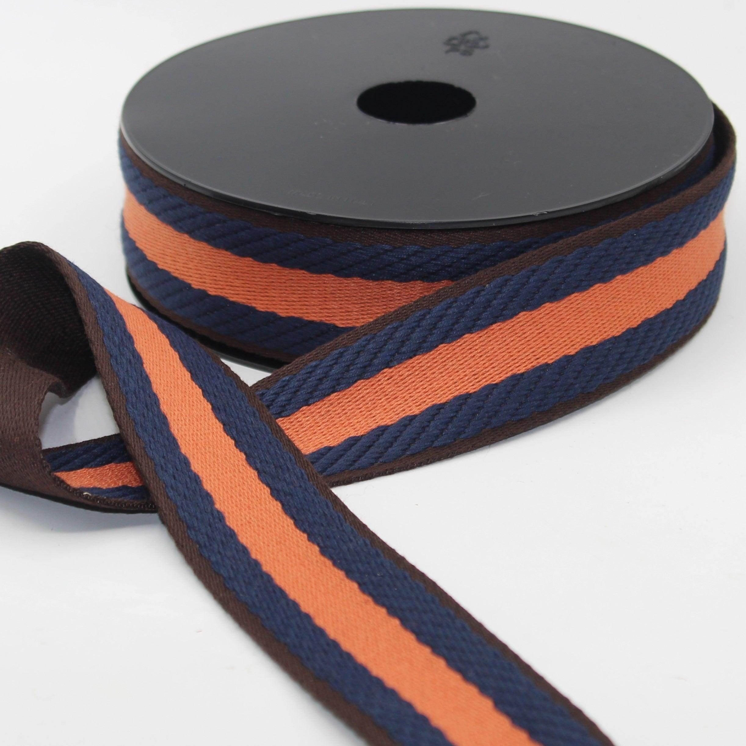 10 meters 38mm Striped Webbing #RUB3558 - ACCESSOIRES LEDUC BV