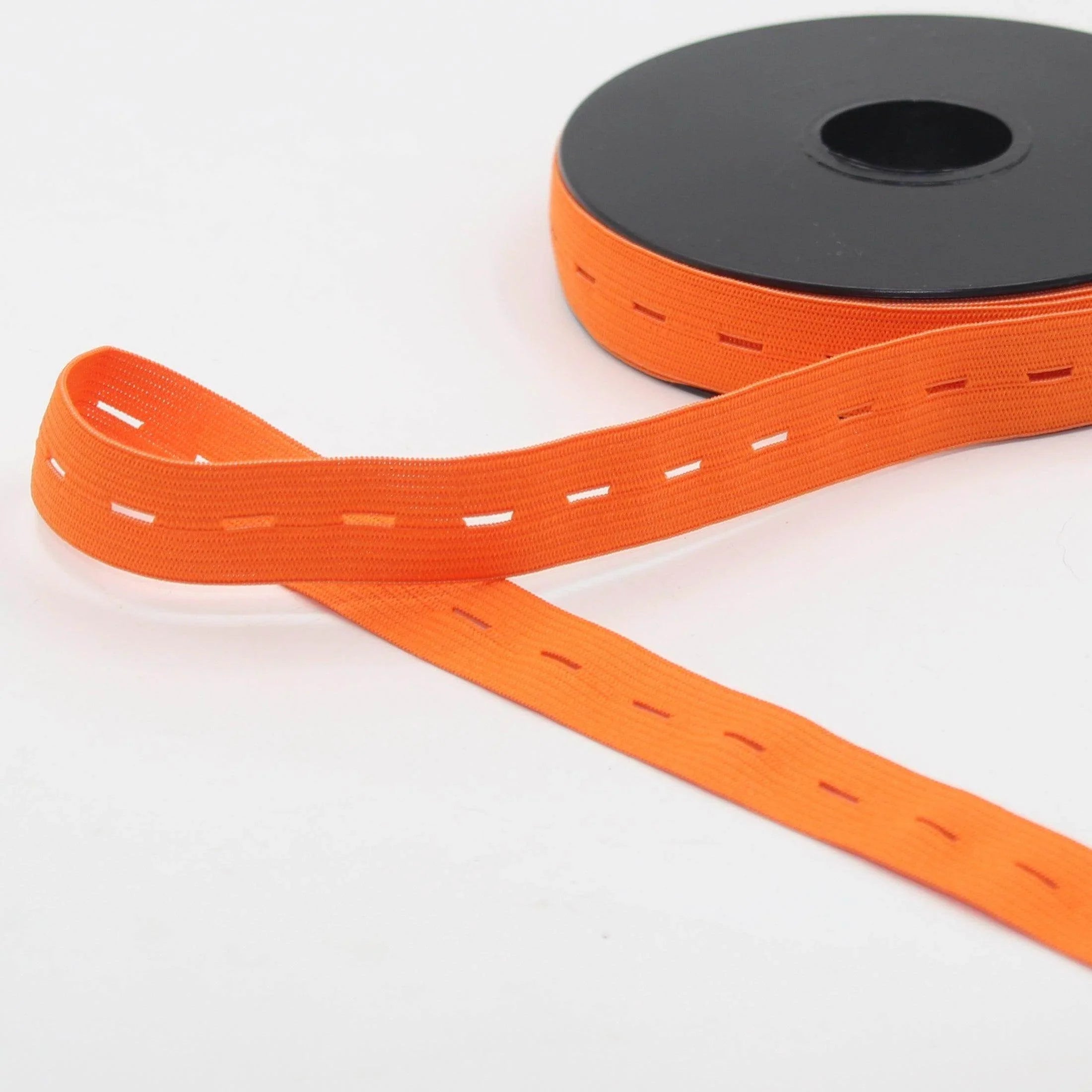 10 meters Coloured Buttonhole Elastic 20mm #ELA3611 - ACCESSOIRES LEDUC BV