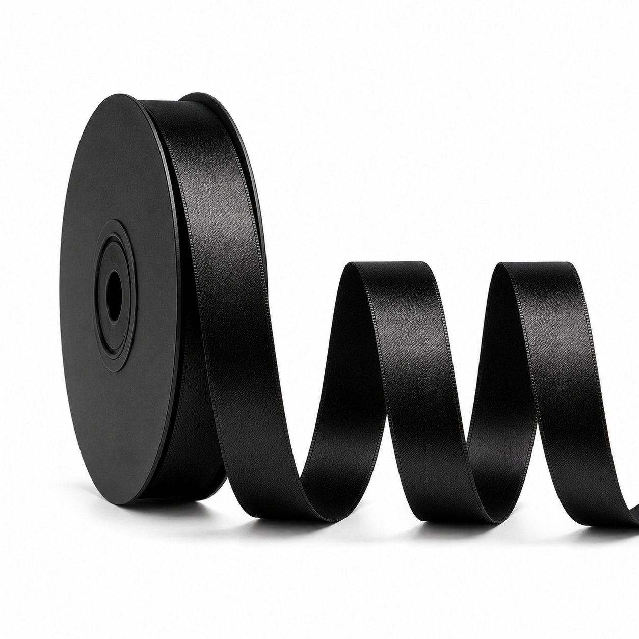 Deluxe Double-Sided Satin Ribbon Roll 25 m | Widths 3–63 mm