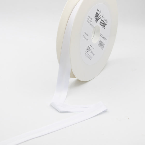 20 Meter 20 mm (20+8+8) Schrägband aus Jersey-Polyester, 100 % Polyester