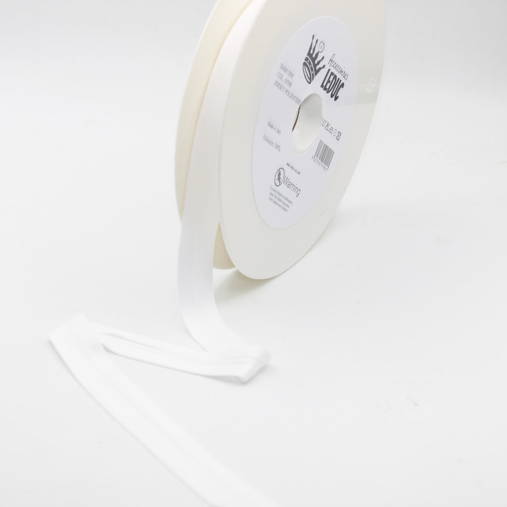 20 meters 20mm (20+8+8) Jersey Polyester Bias Binding 100% Polyester