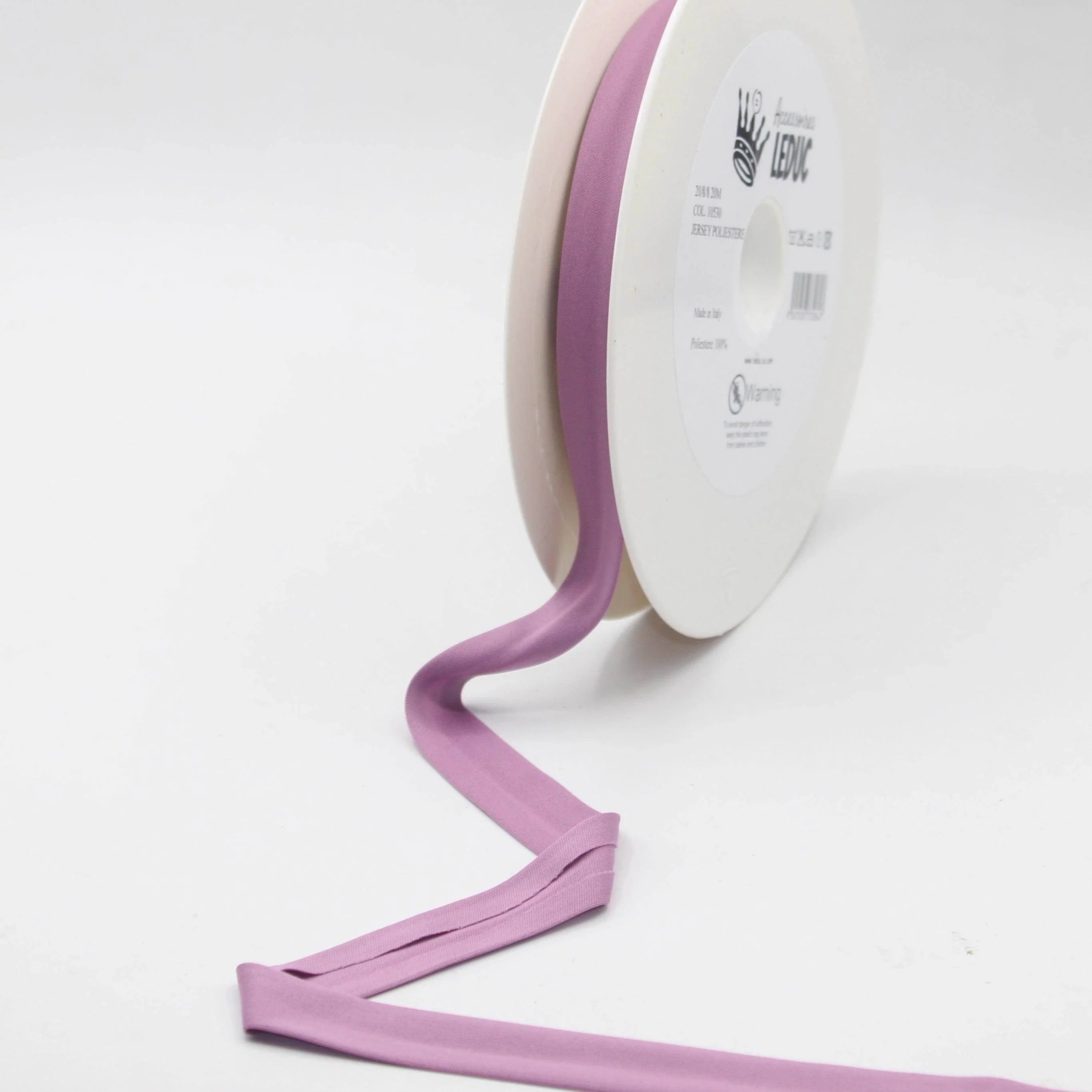 20 meters 20mm (20+8+8) Jersey Polyester Bias Binding 100% Polyester - ACCESSOIRES LEDUC BV