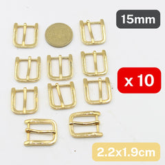 Set of 10 small Metal Buckles, available in 3 different styles