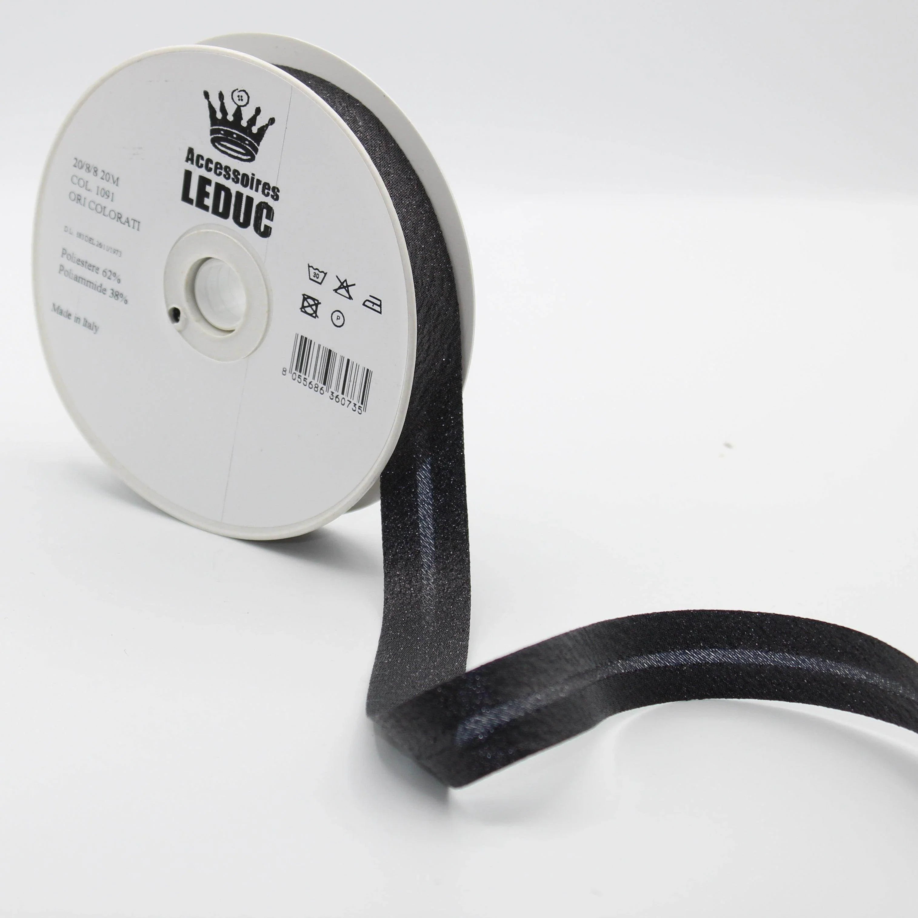 20MT or 100MT - LUREX BIAS BINDING / 20mm (20+8+8mm) #SBI524 - ACCESSOIRES LEDUC BV