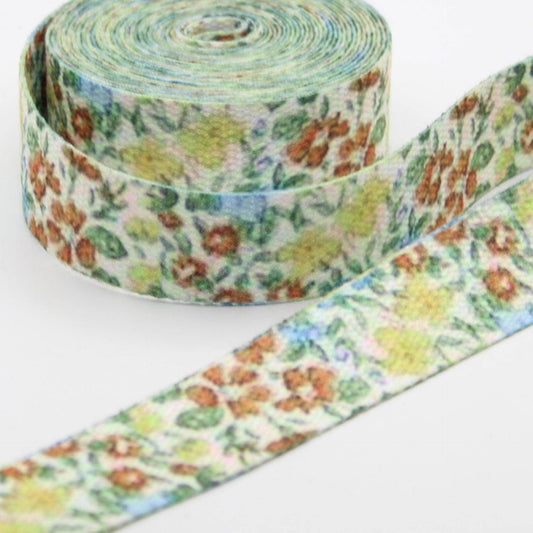 30mm Fancy Printed Cotton Webbing 5mt/10mt #RUB3520 - ACCESSOIRES LEDUC BV
