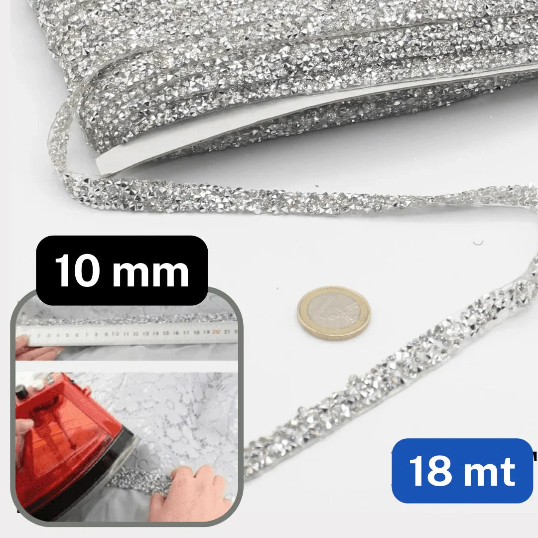 Iron On Trimming Strass 6 or 10mm - ACCESSOIRES LEDUC BV