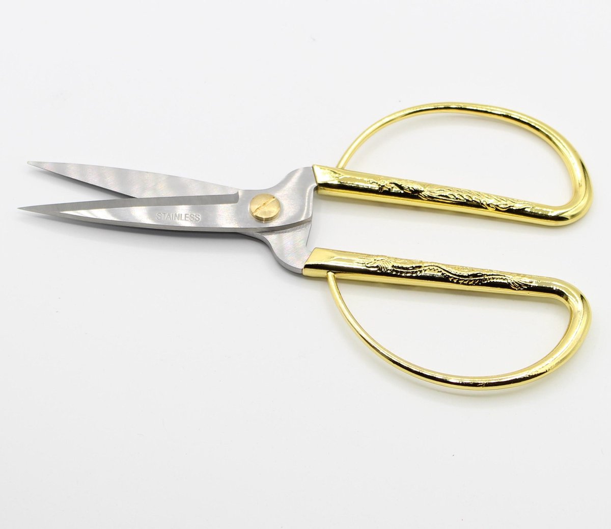 Gold / Silver vintage DELUXE SCISSORS, 20CM with Wide Handles, Sharp and Pointed