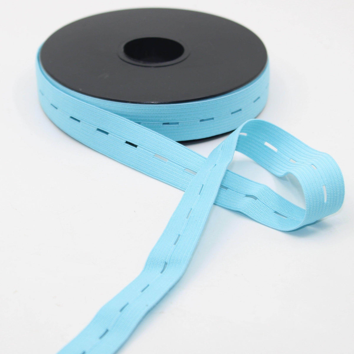 10 meters Coloured Buttonhole Elastic 20mm #ELA3611 - ACCESSOIRES LEDUC BV
