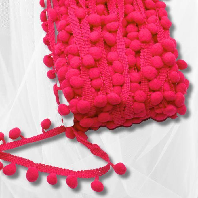 16 meters Pompon Trimming size 10+15mm (pompon's diameter +/- 10mm) #FLO4660 - ACCESSOIRES LEDUC BV