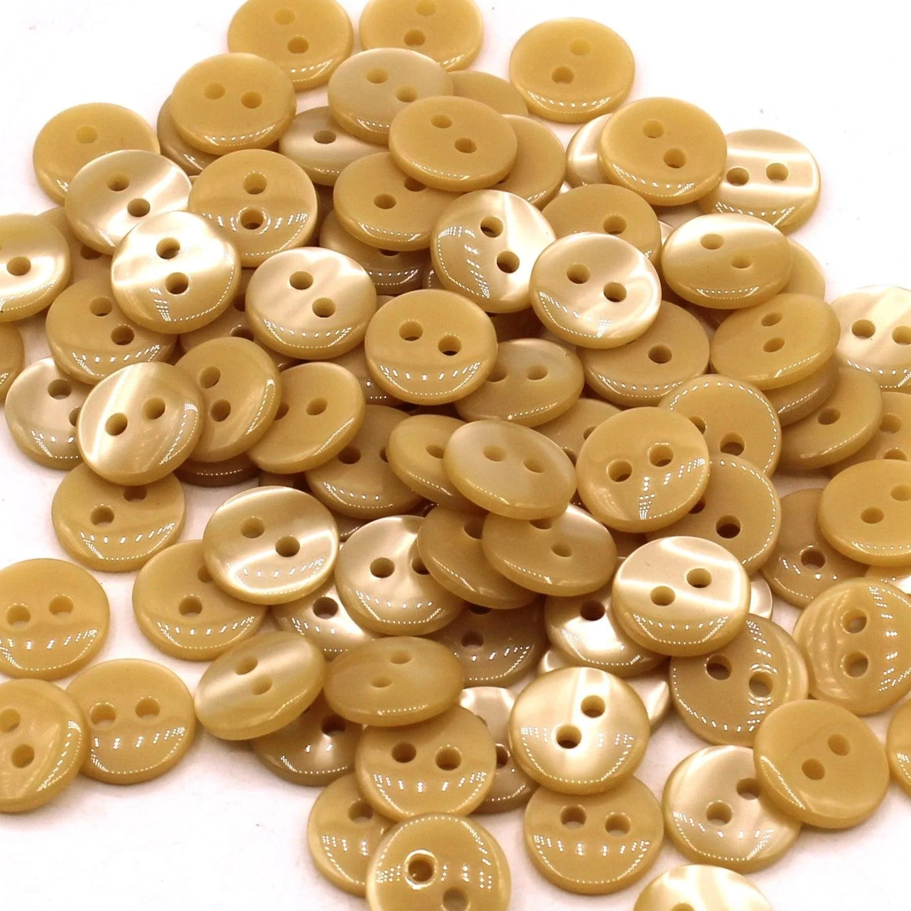 50 pieces 11mm - 2 Holes Polyester Button for Blouses (18") - (KP2 105 18") - ACCESSOIRES LEDUC BV