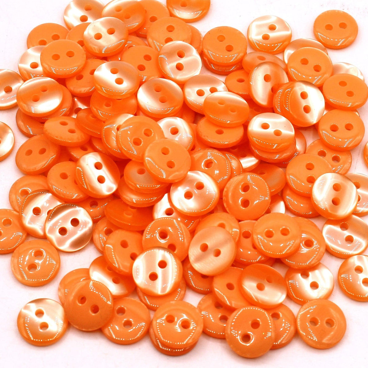 50 pieces 11mm - 2 Holes Polyester Button for Blouses (18") - (KP2 105 18") - ACCESSOIRES LEDUC BV