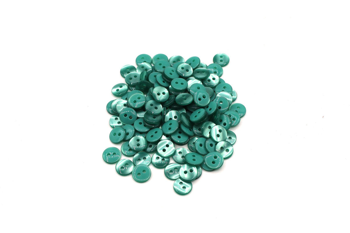 50 pieces 11mm - 2 Holes Polyester Button for Blouses (18") - (KP2 105 18") - ACCESSOIRES LEDUC BV