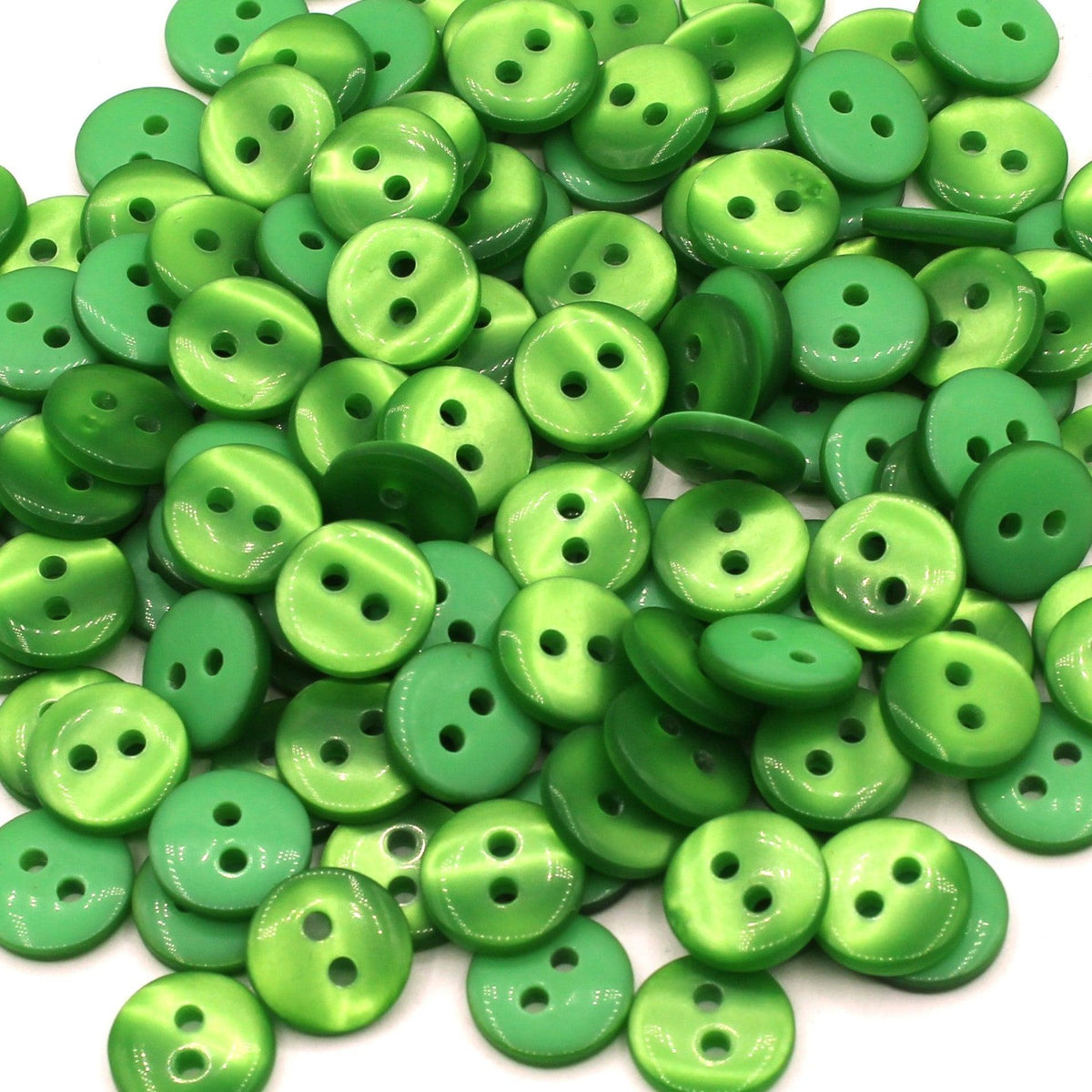 50 pieces 11mm - 2 Holes Polyester Button for Blouses (18") - (KP2 105 18") - ACCESSOIRES LEDUC BV